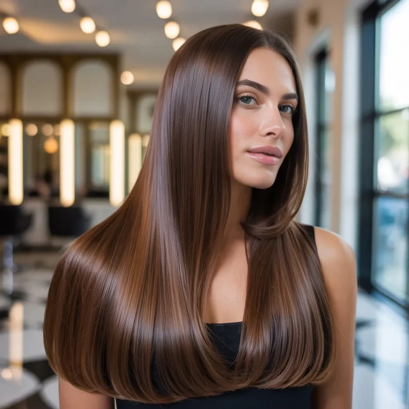 عکس مو های کراتینه شده