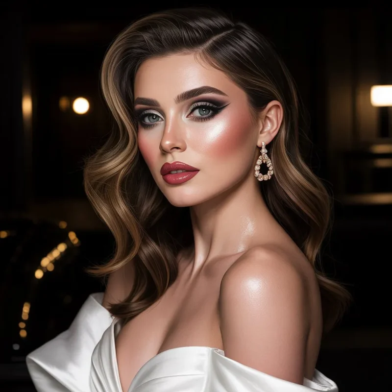 میکاپ لباس سفید