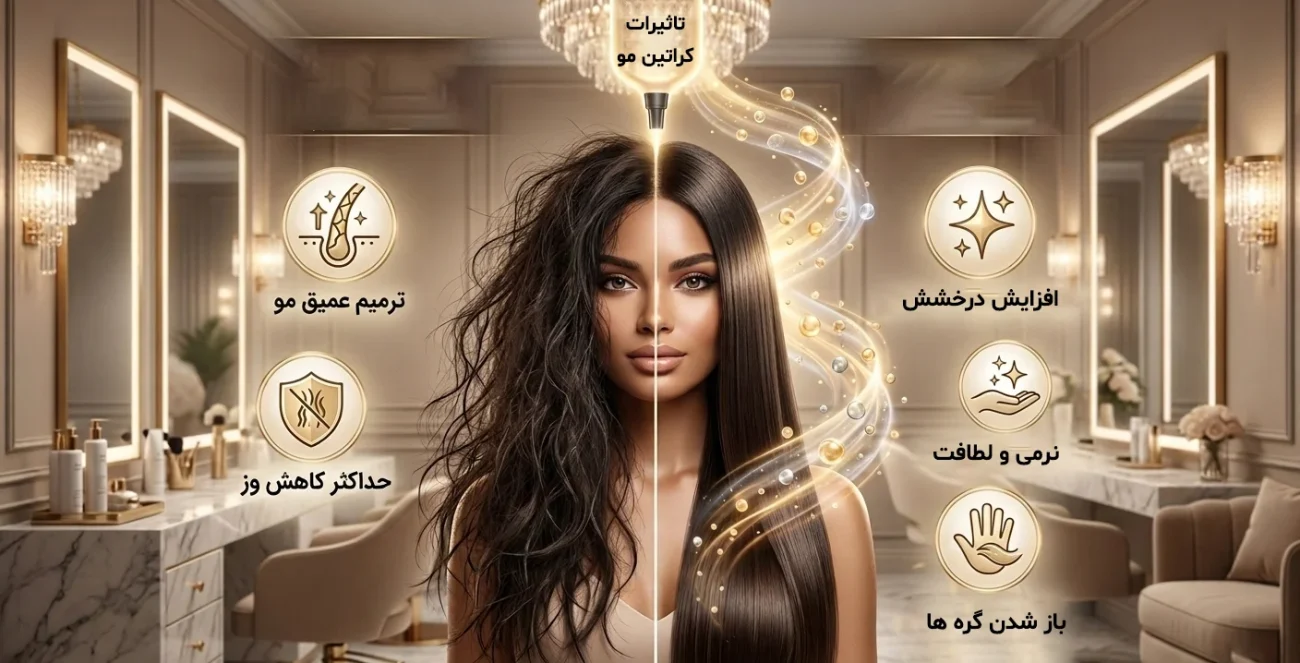 تاثیرات کراتینه مو