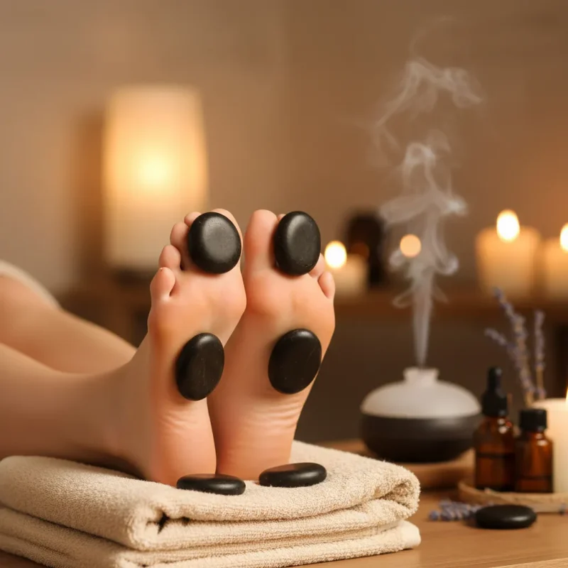 پدیکور با سنگ داغ