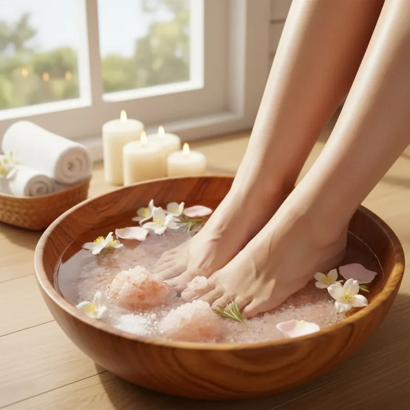 پدیکور با نمک