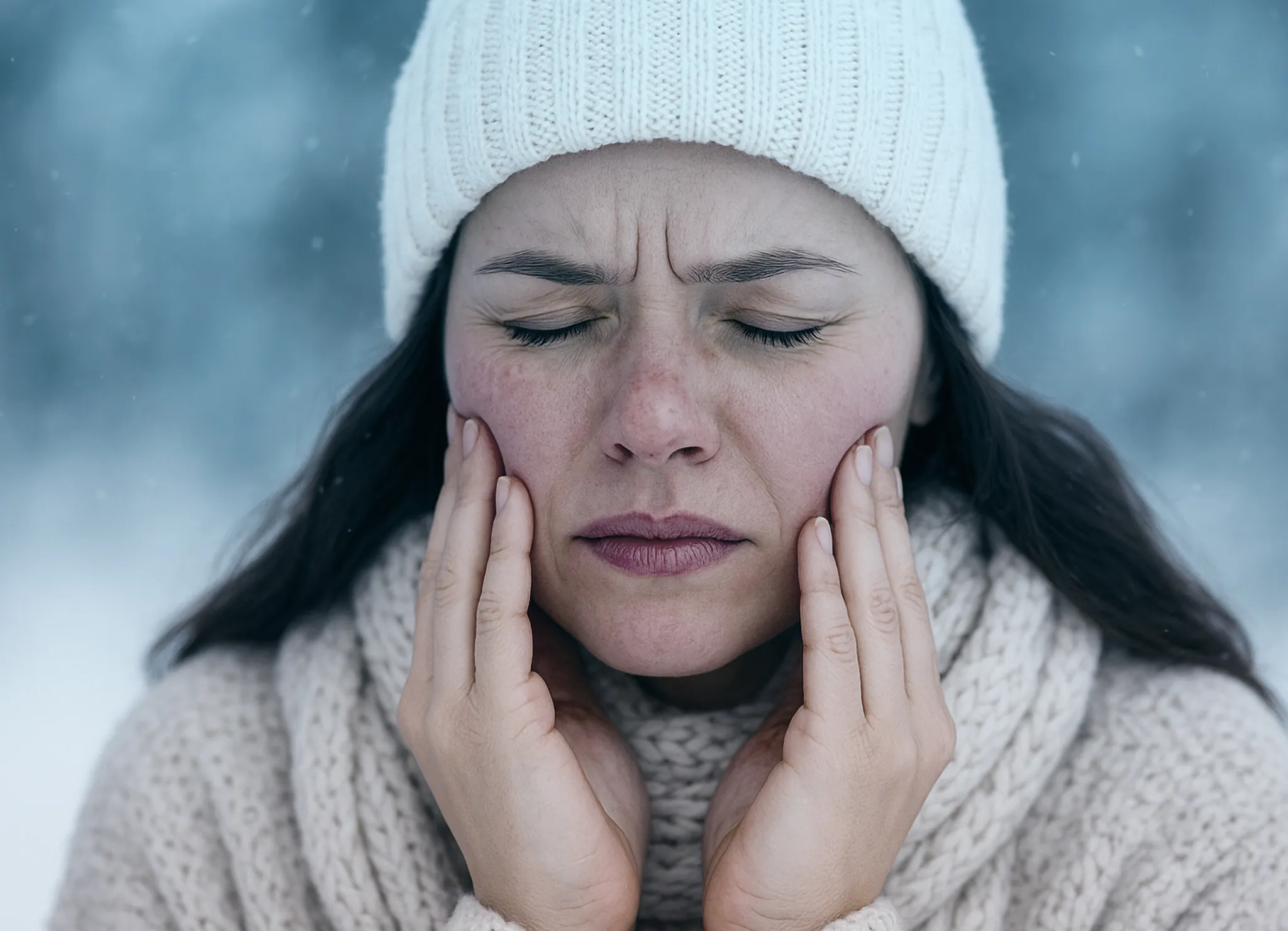 مراقبت از پوست حساس در زمستان
